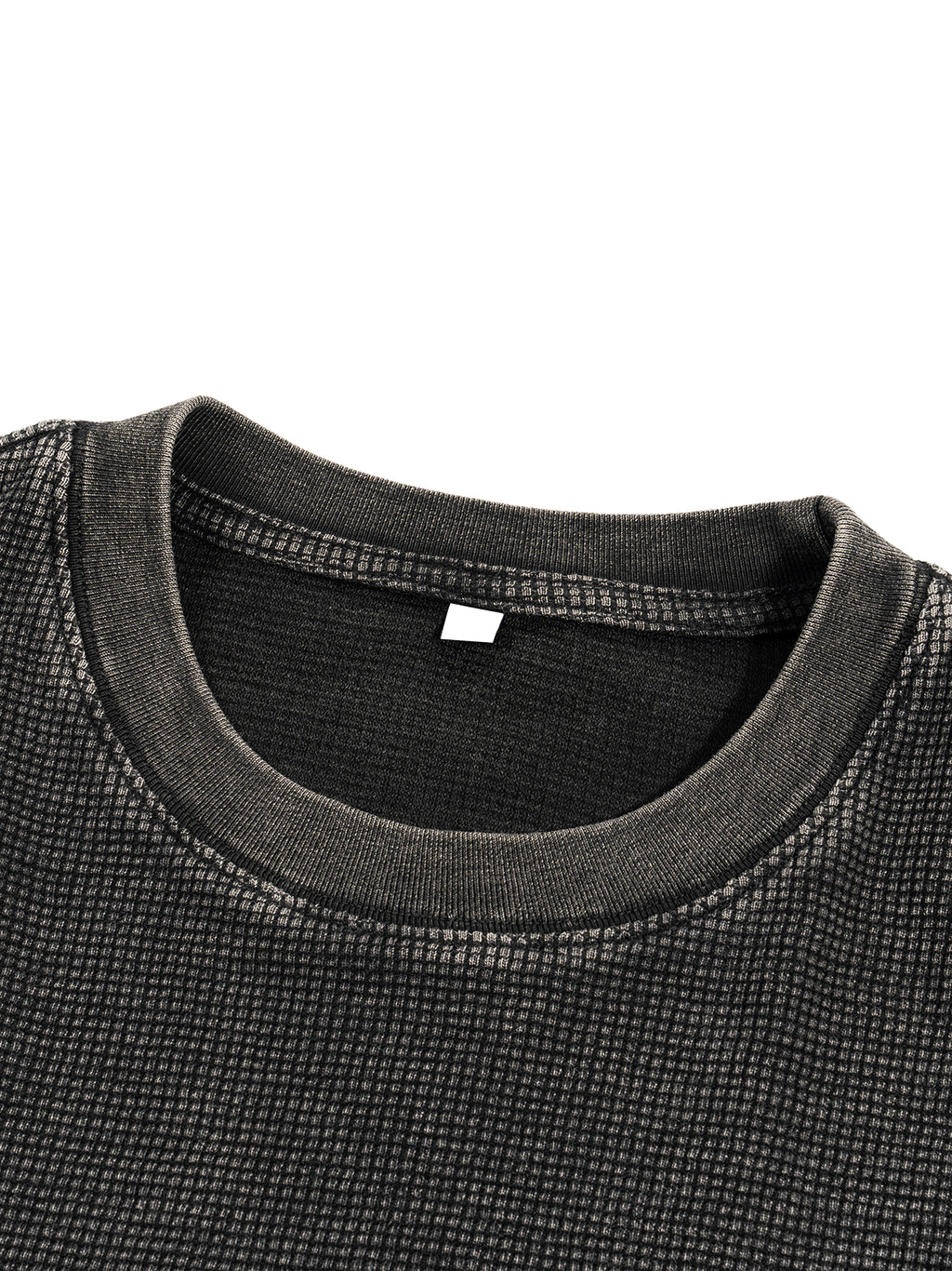 SuperConsciousCo. Waffle-Texture Washed Boxy T-Shirt image 4
