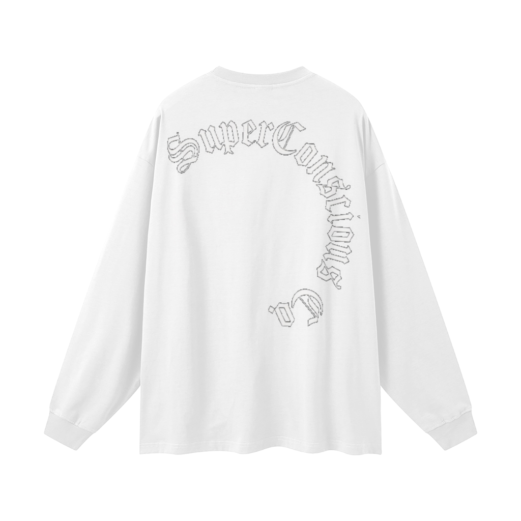 Double Halo SuperConsciousCo. 100% Cotton Long Sleeve Tee image 1