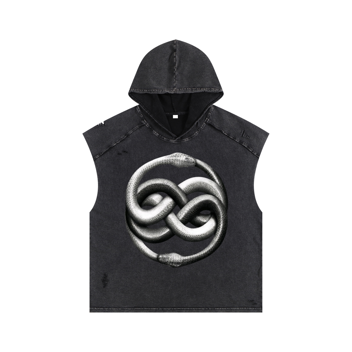 Snow Washed Boxy Hooded Tank Top image 5
