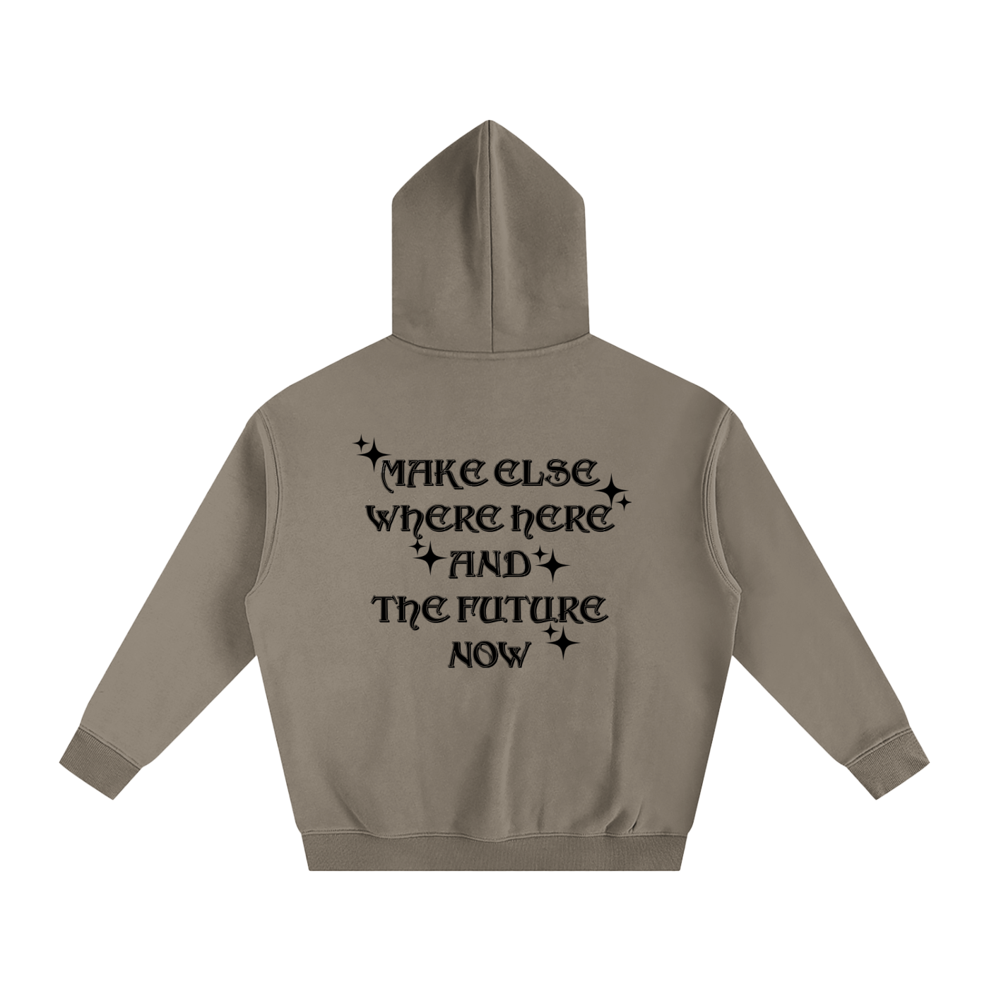 Future is Now Oversize Fleeced Hoodie image 4