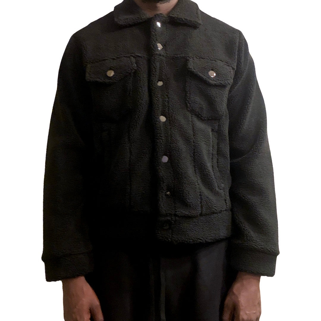 Black Sherpa Jacket image 0