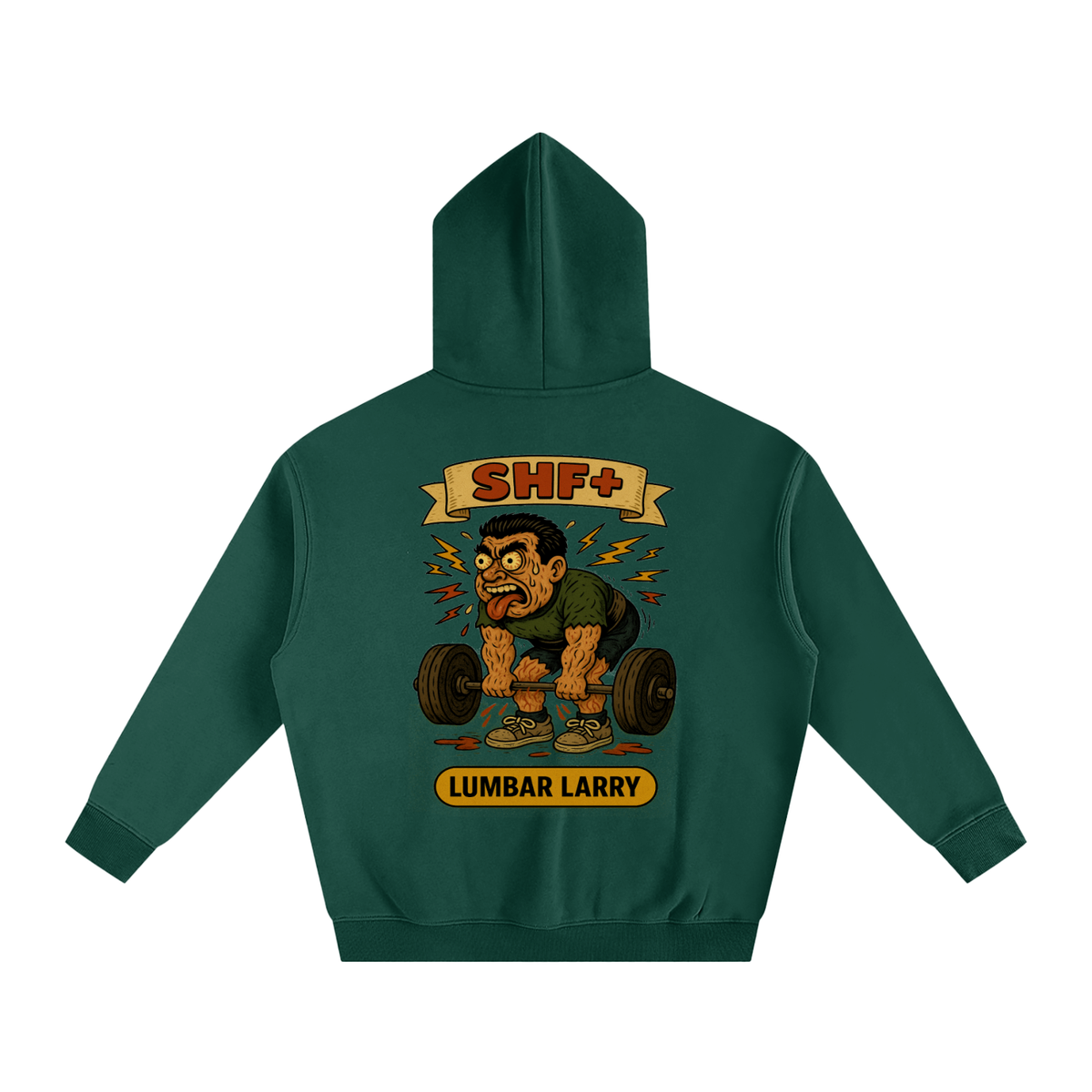 SHF+ Larry Lumbar Oversize Fleeced Hoodie image 7