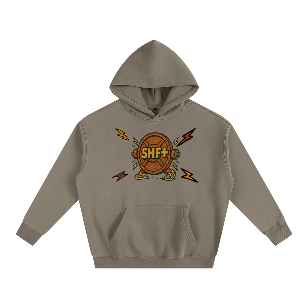 SHF+ Larry Lumbar Oversize Fleeced Hoodie image 5