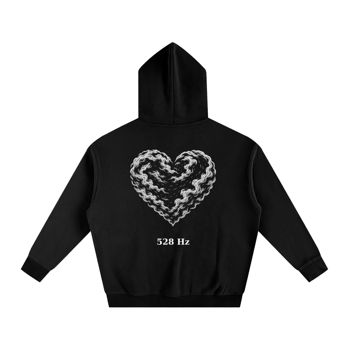 Hearts & 432Hz Oversize Fleeced Hoodie image 9
