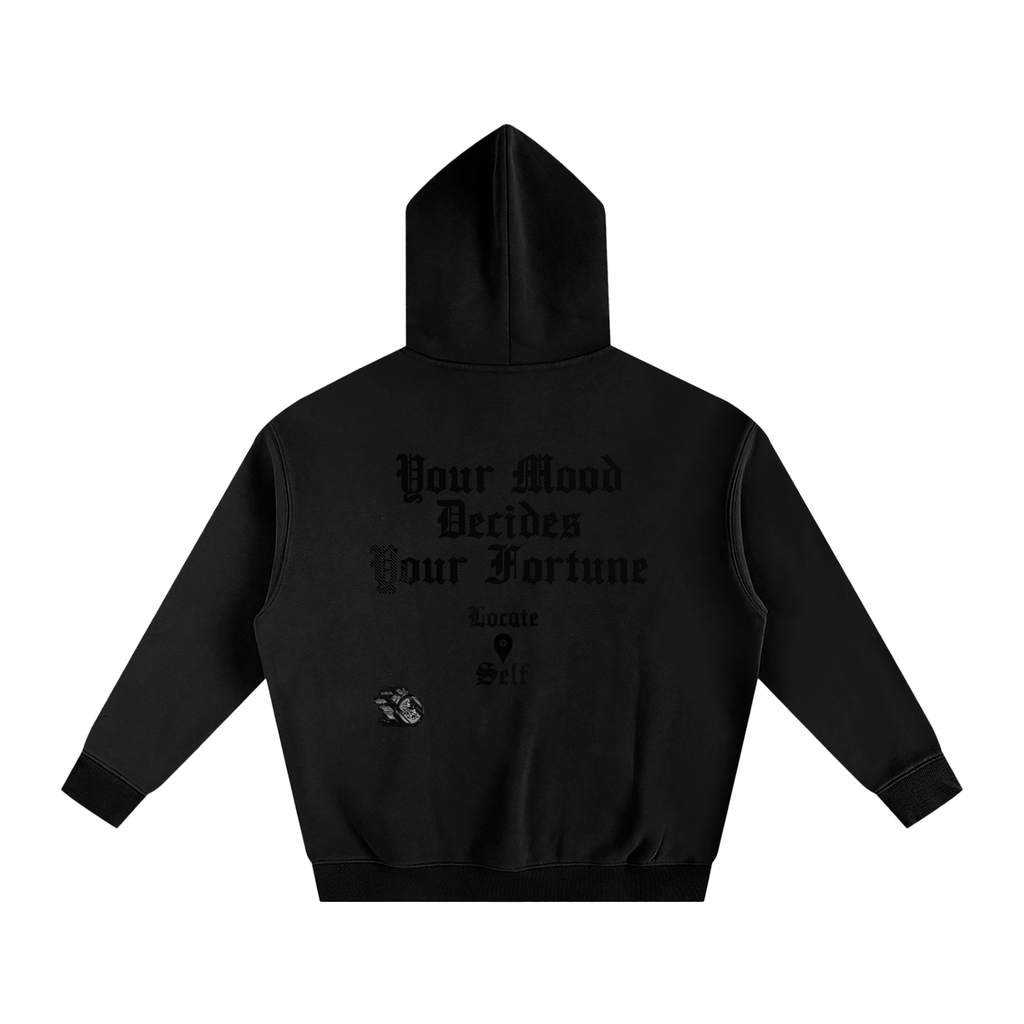 Emoji Mood Oversize Fleeced Hoodie image 5