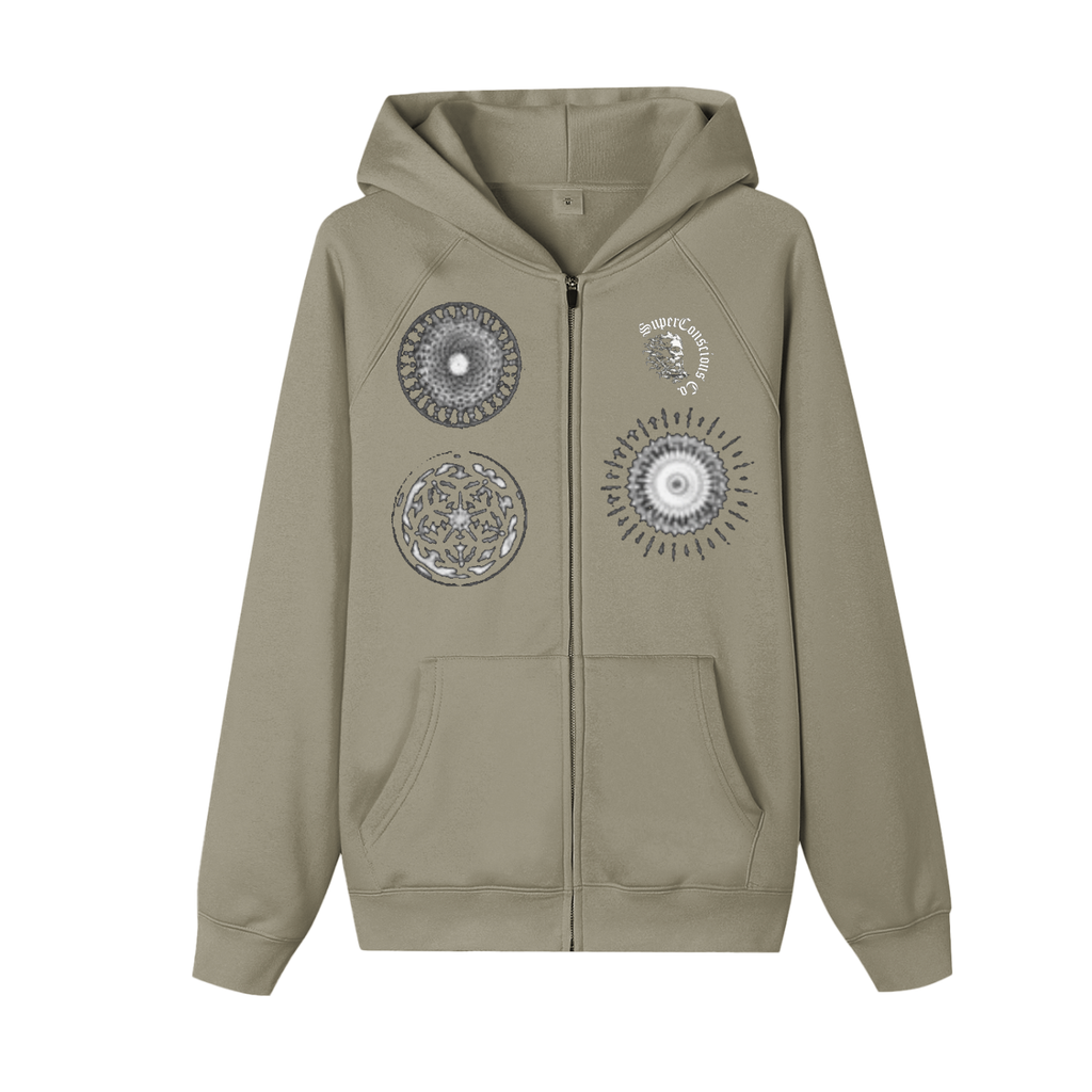 Hz and Orbs Zip-up Fleece Hoodie image 5