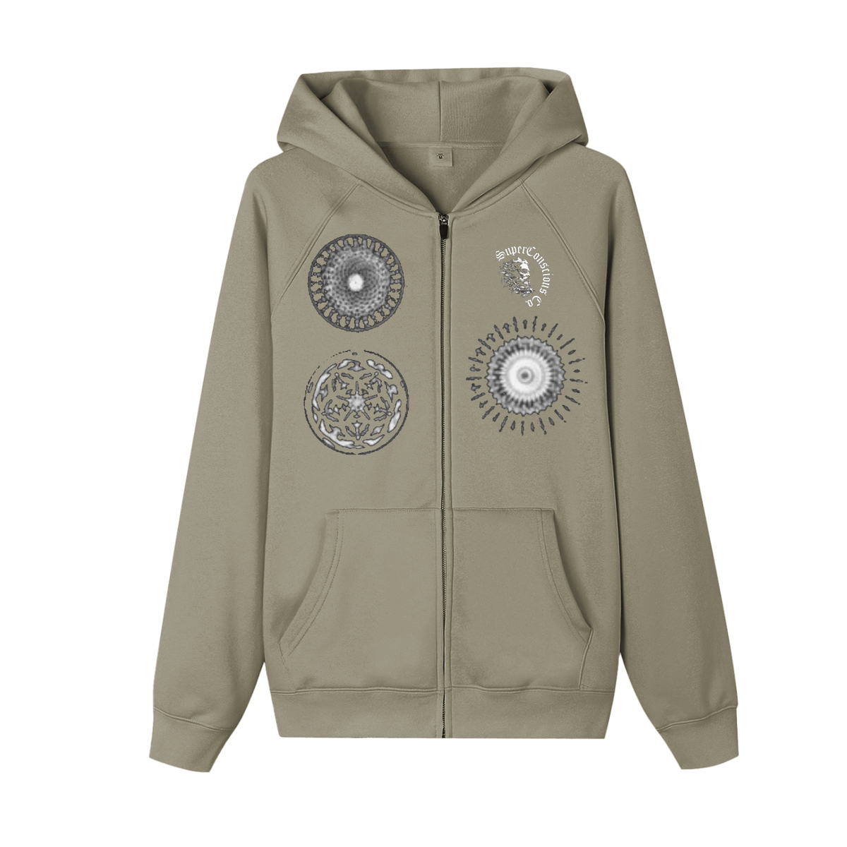 Hz and Orbs Zip-up Fleece Hoodie image 5