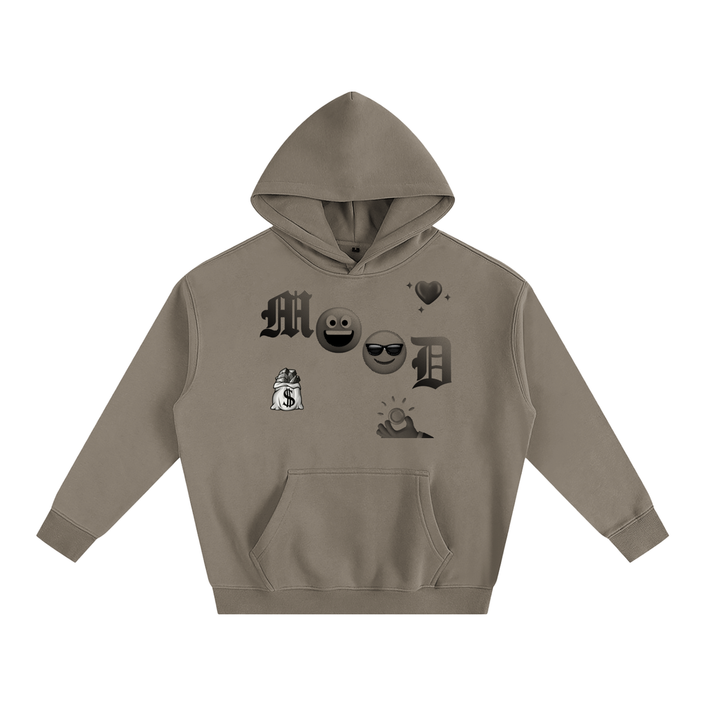 Emoji Mood Oversize Fleeced Hoodie image 0