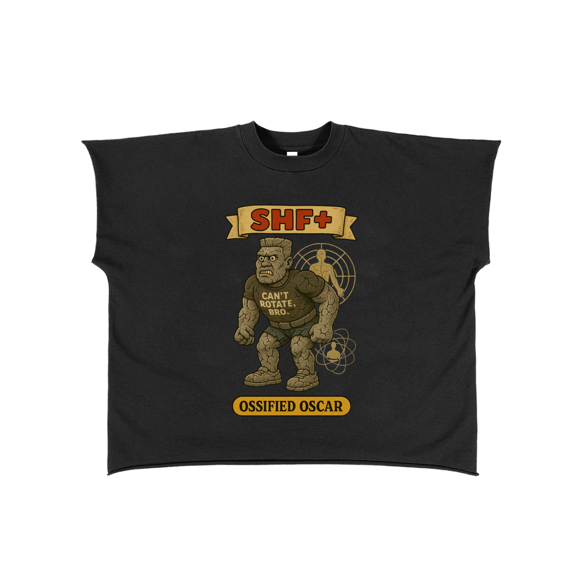 SHF+ Ossified Oscar Raw Edge Boxy Non-Shrink T-Shirt image 2