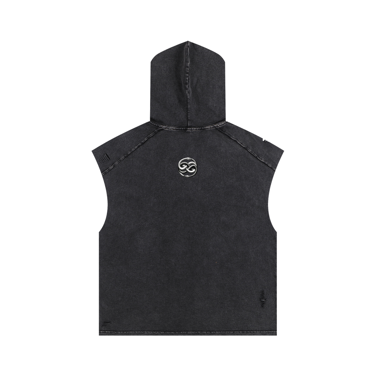 Snow Washed Boxy Hooded Tank Top image 4
