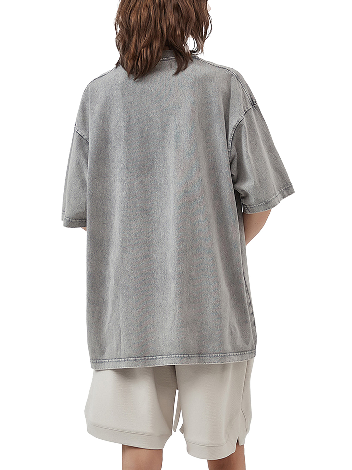 SuperConsciousCo. Logo Acid Wash Oversize T-Shirt - 250 GSM image 13